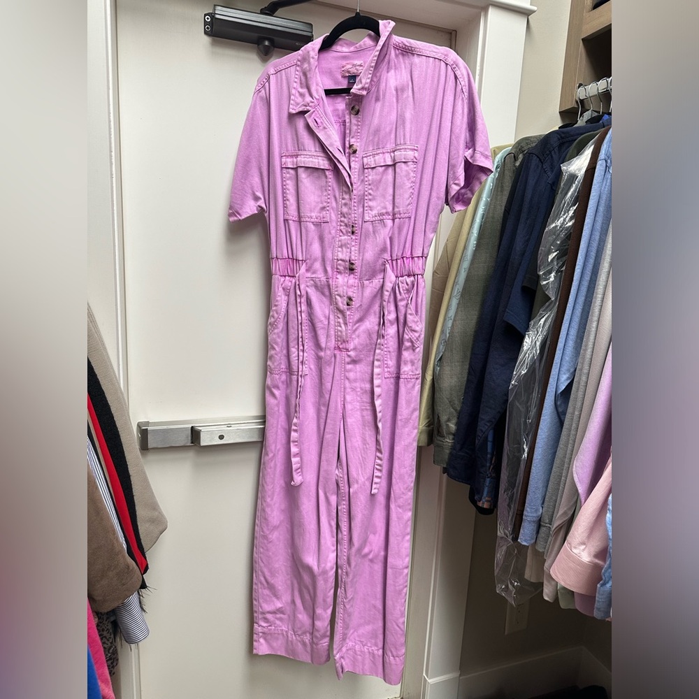 Jumpsuit, Jean print, pink, target brand size 8